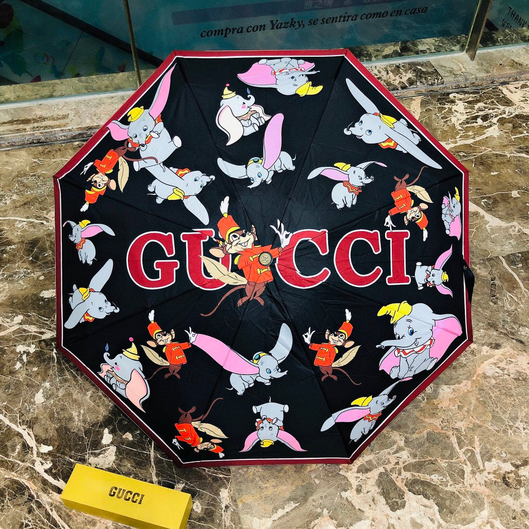 古G家-小飛象聯名款雨傘-黑色