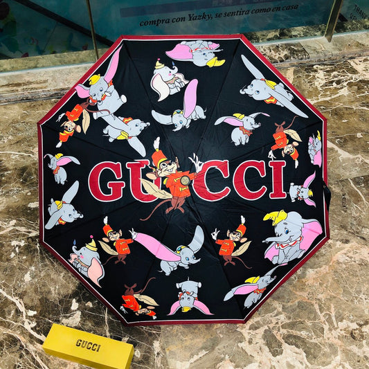 古G家-小飛象聯名款雨傘-黑色