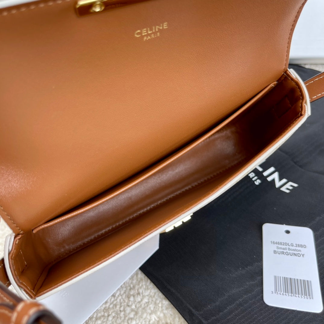 Celine TRIOMPHE 標誌印花牛皮革背包 腋下包