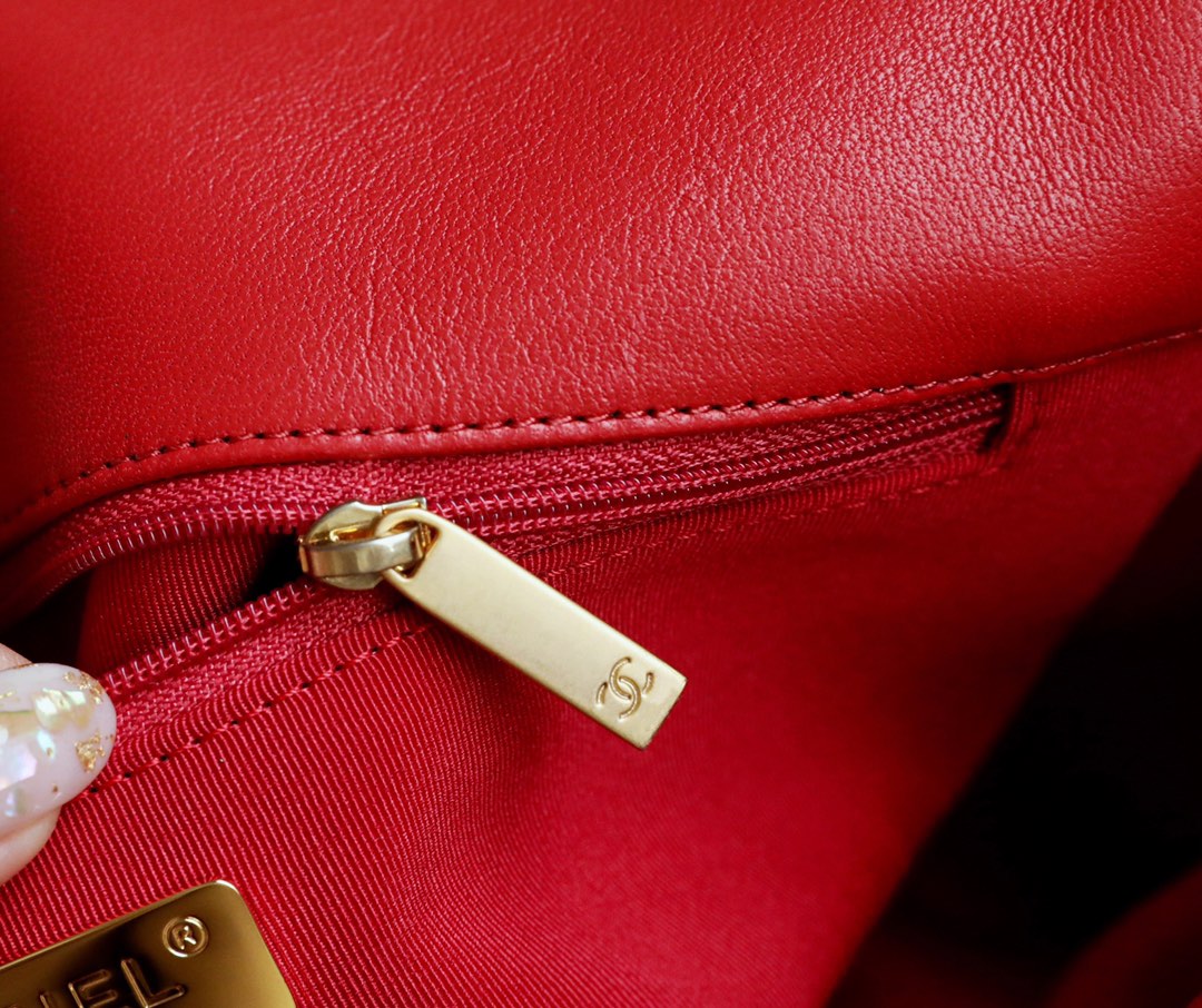 Chanel 19Bag-中號紅色