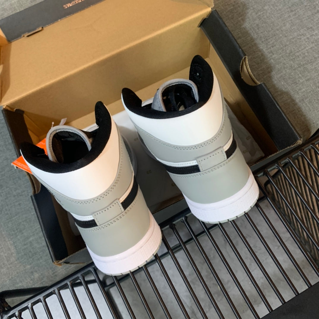 N1K-AJ1Mid 高筒板鞋 休閒鞋 白灰色