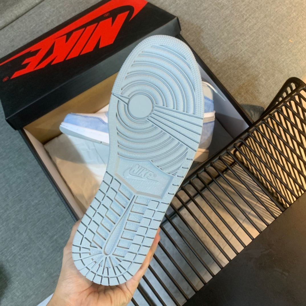 N1K- Air Jordan 1高筒板鞋 休閒鞋 水洗藍霧色