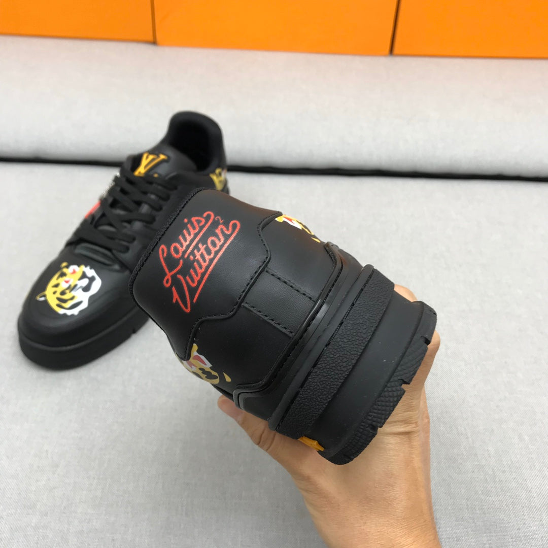 Lou-TRAINER 板鞋 休閒鞋 黑色