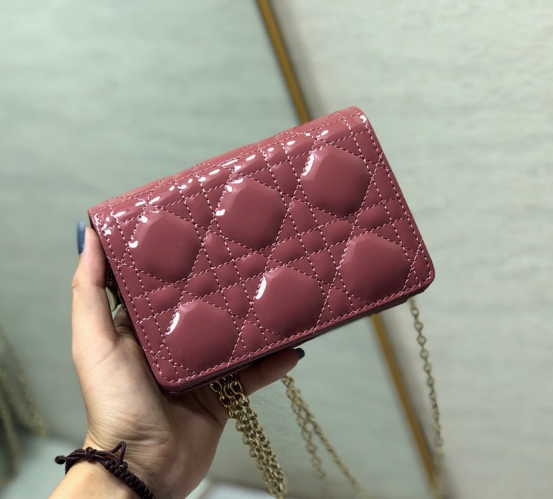 Dior Lady Dior Nano 鏈條卡包／腰包