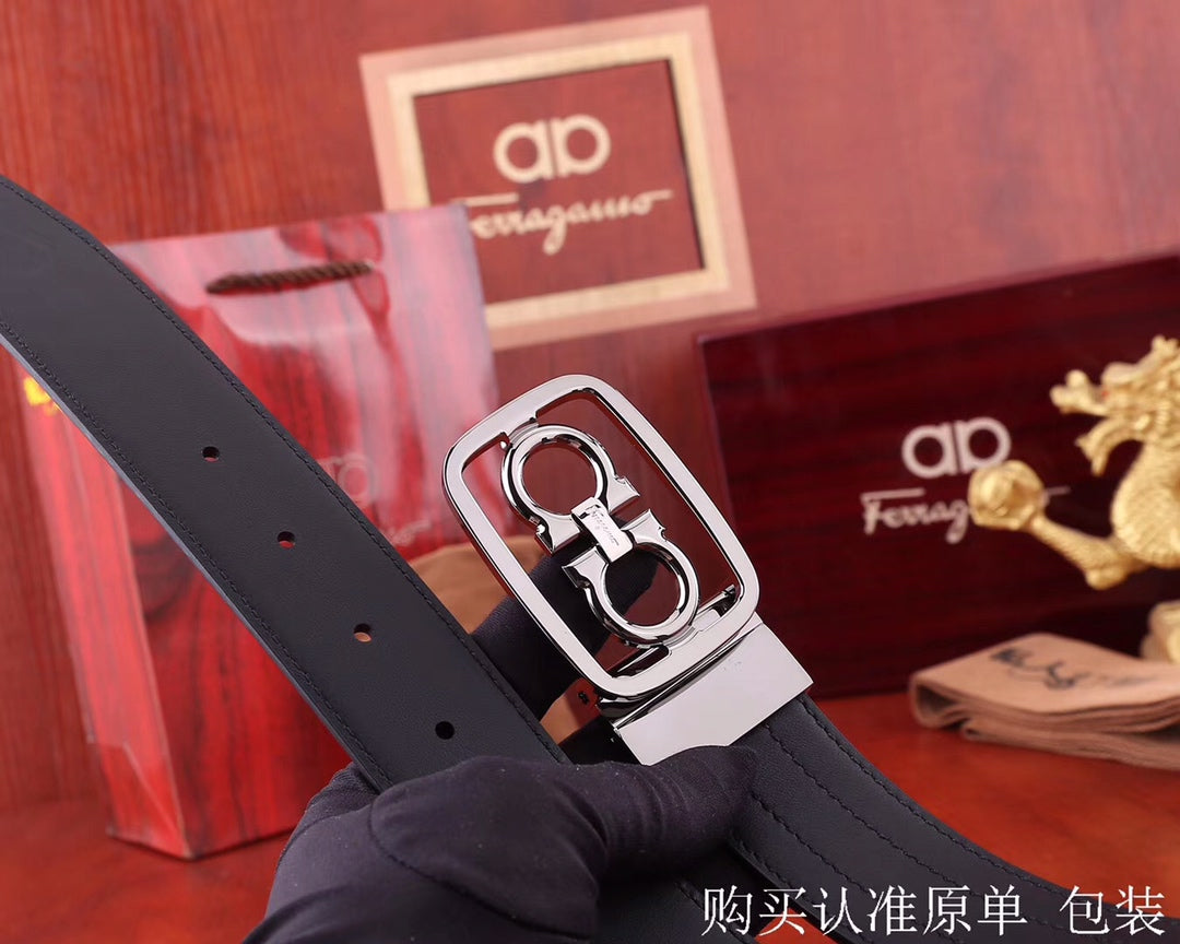 SF菲拉格-皮帶-3.4cm-男款