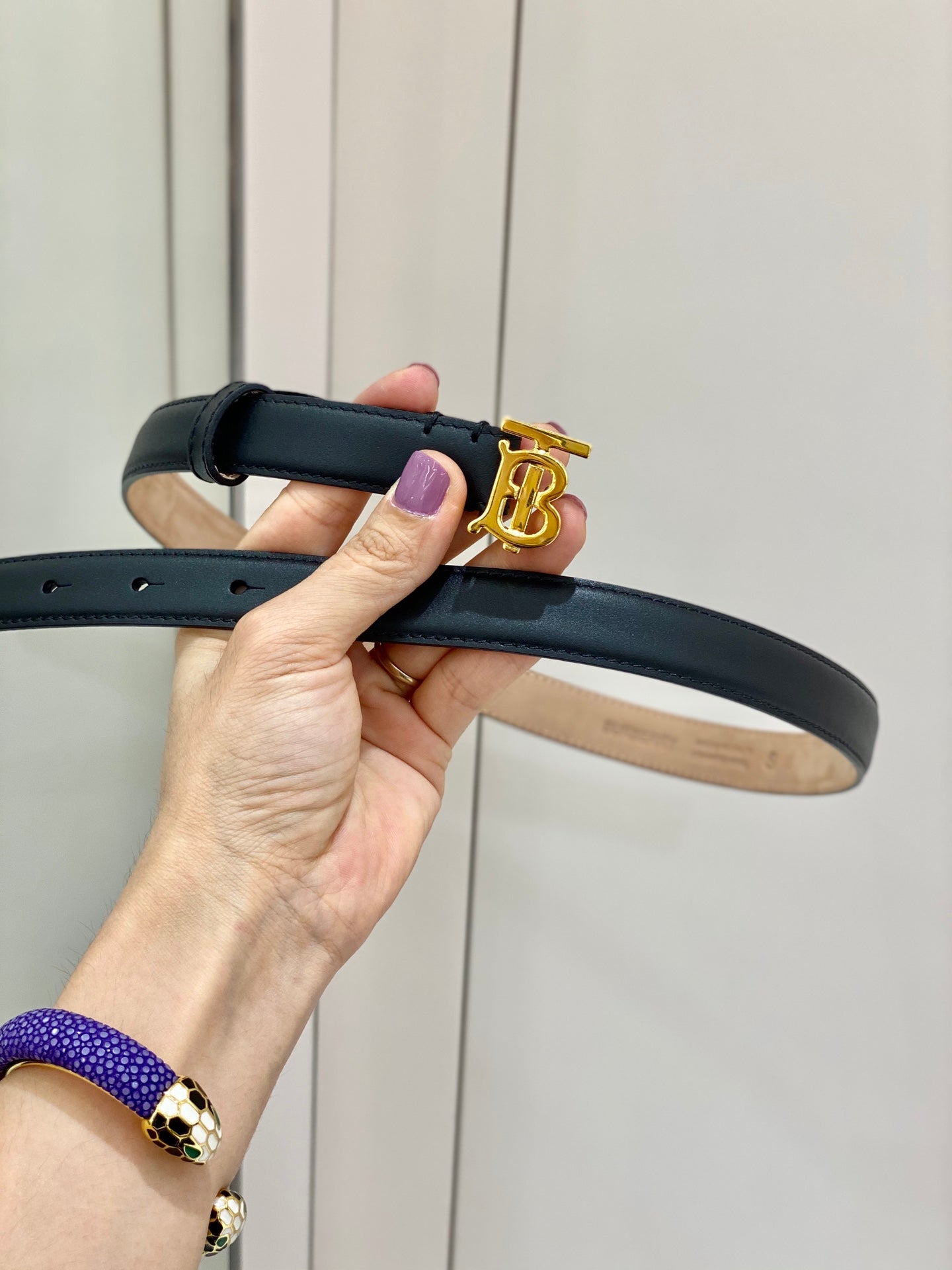 巴B家-黑色皮帶-2.0cm