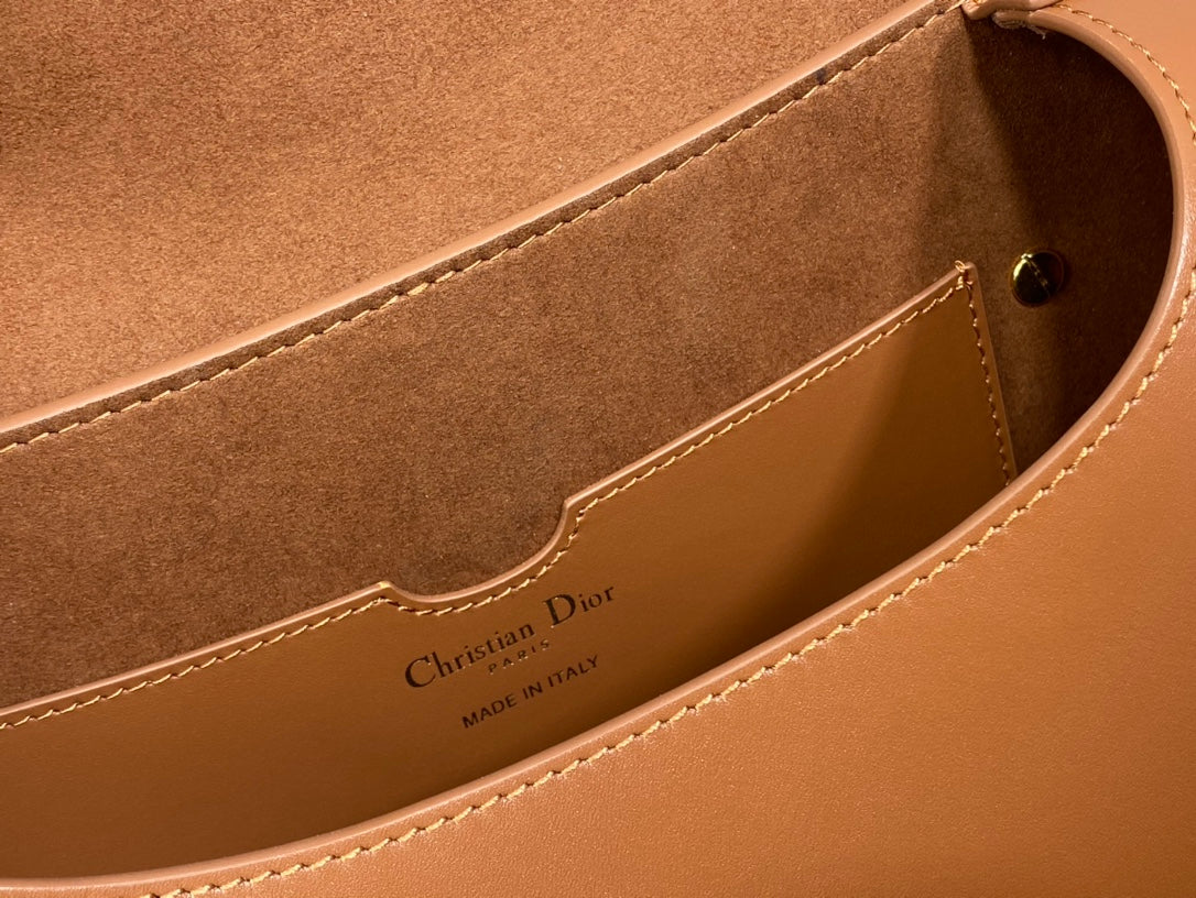 Dior Bobby-大號27cm-棕色牛皮