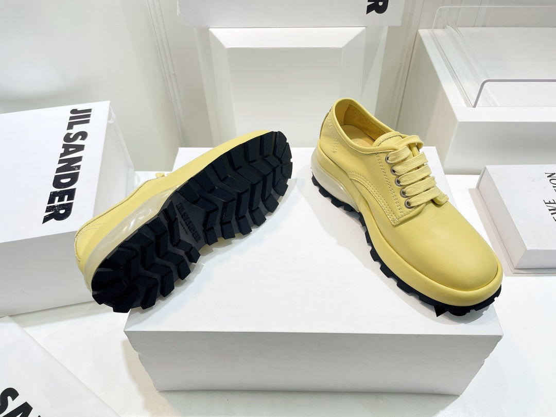 Jil sander-2022秋冬 爆休閒系列 厚底透明跟低幫休閒鞋 情侶款
