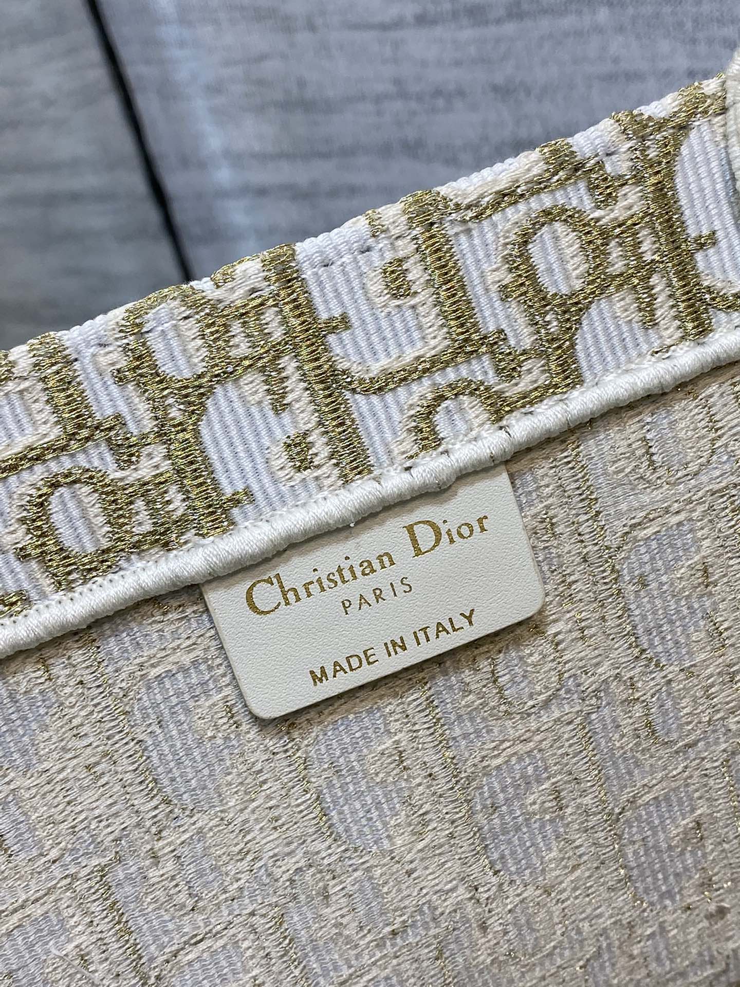 Dior Book Tote-大號41.5cm-金色老花 聖誕限定