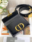 Dior 蒙田 Mini Box-17.5cm-金扣-黑