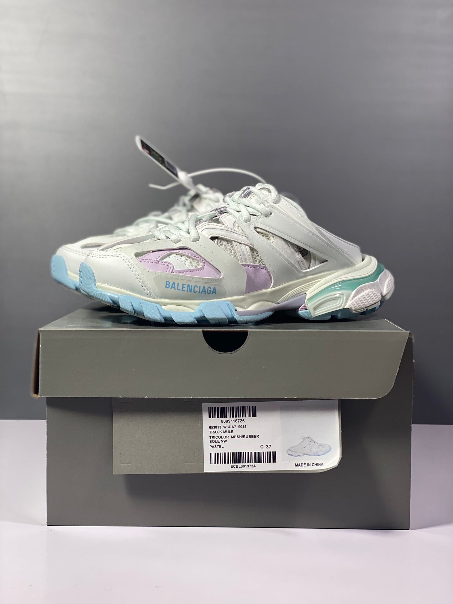 巴黎世-情侶款-3.0 半拖 Sneaker Tess s.Gomma MAILLE WHITEORANGE