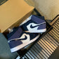N1K- AJ 1 mid 中筒板鞋 休閒鞋 藍色