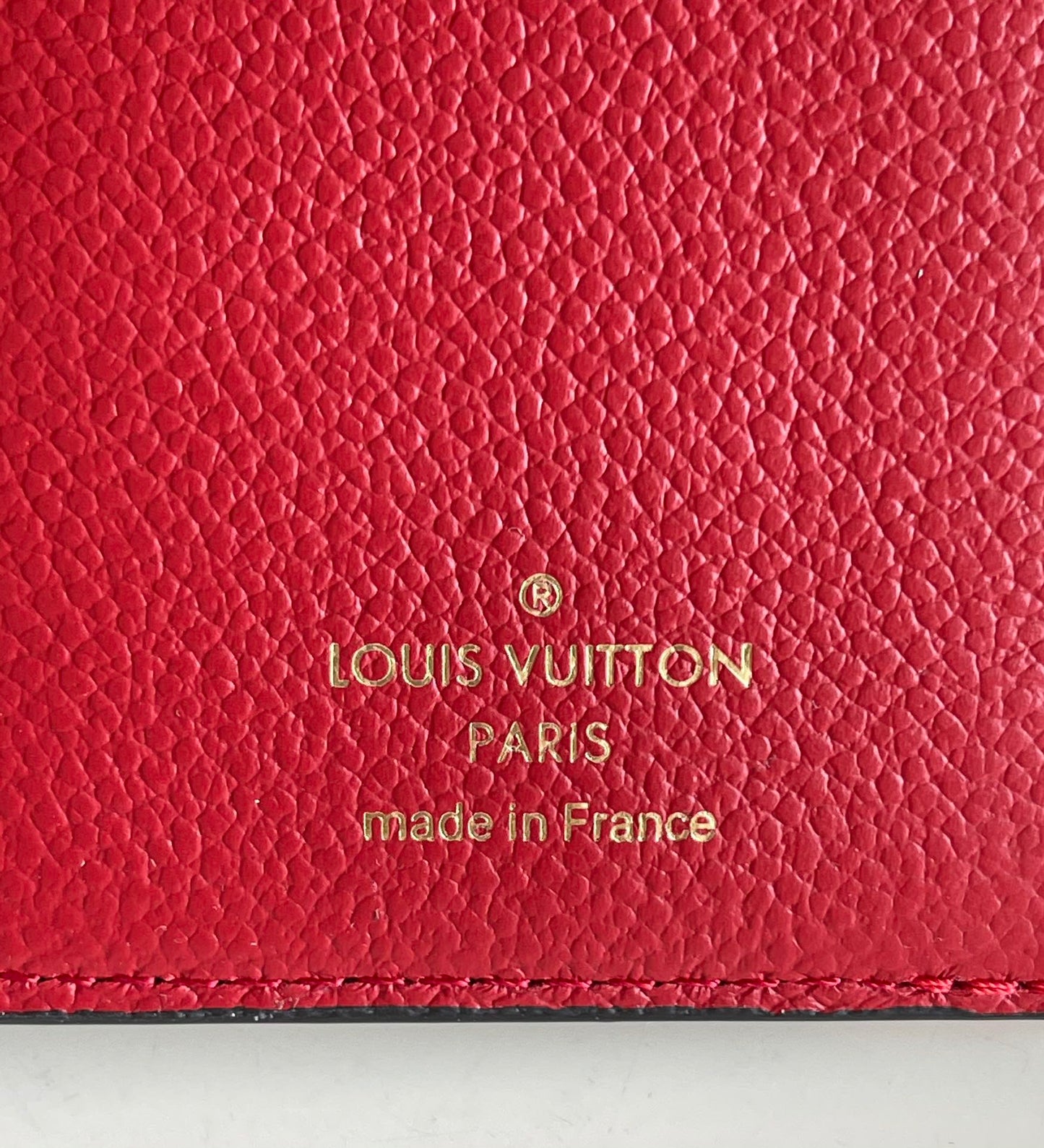 LV M67478 紅色老花 Pallas 三折短夾