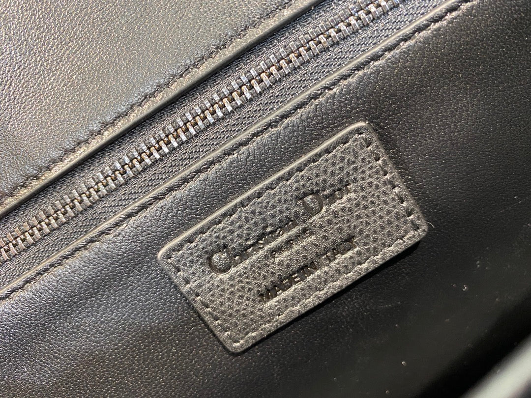 Dior 蒙田 30 Montaigne系列-24cm-磨砂扣-黑