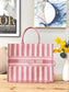 Dior Book Tote-大號41.5cm-粉色條紋