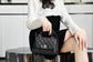 Chanel mini coco handle-黑色球紋牛皮-淡金扣