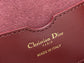 Dior Bobby-中號22cm-酒紅色牛皮