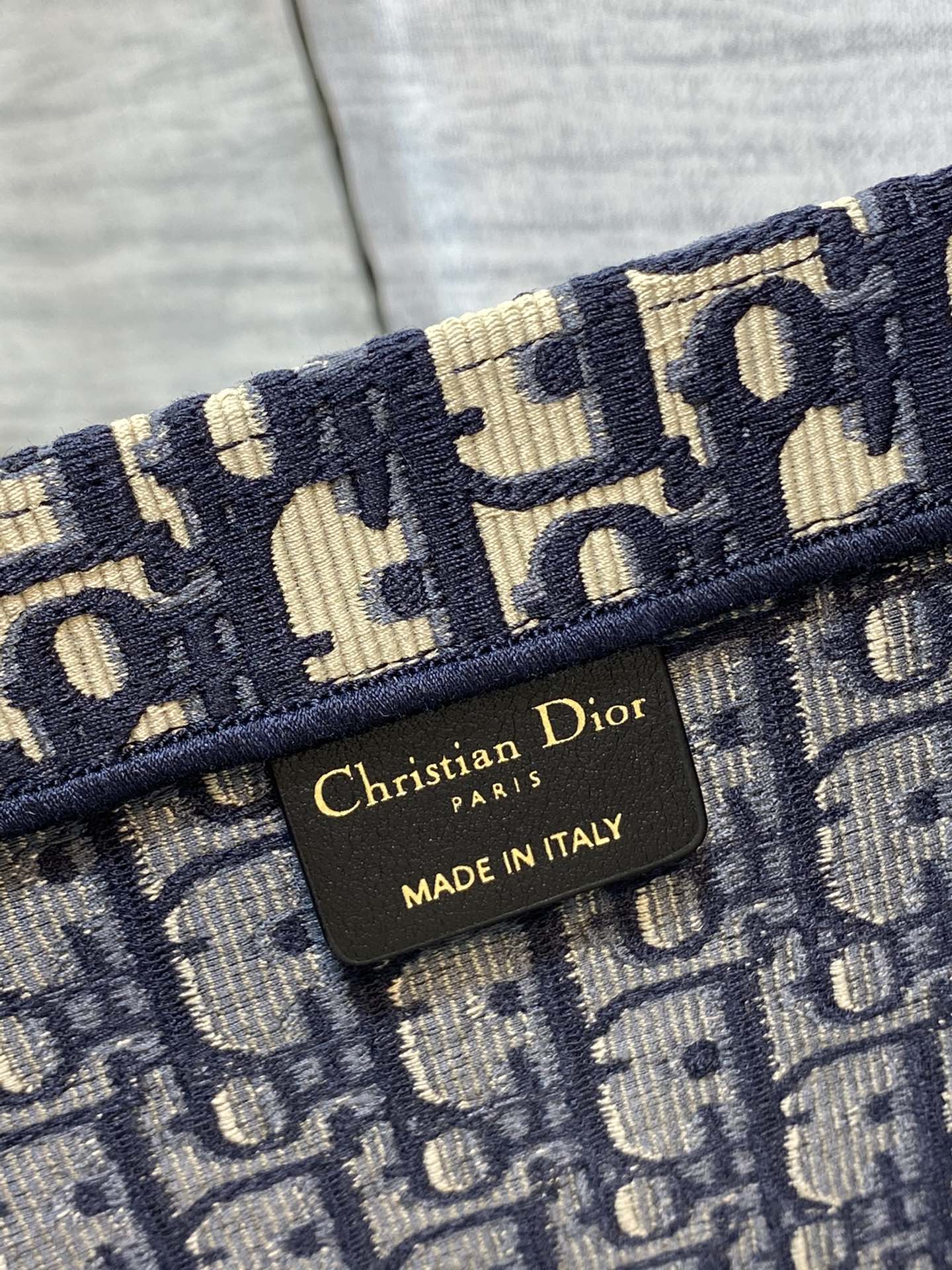 Dior Book Tote-大號41.5cm-深藍老花