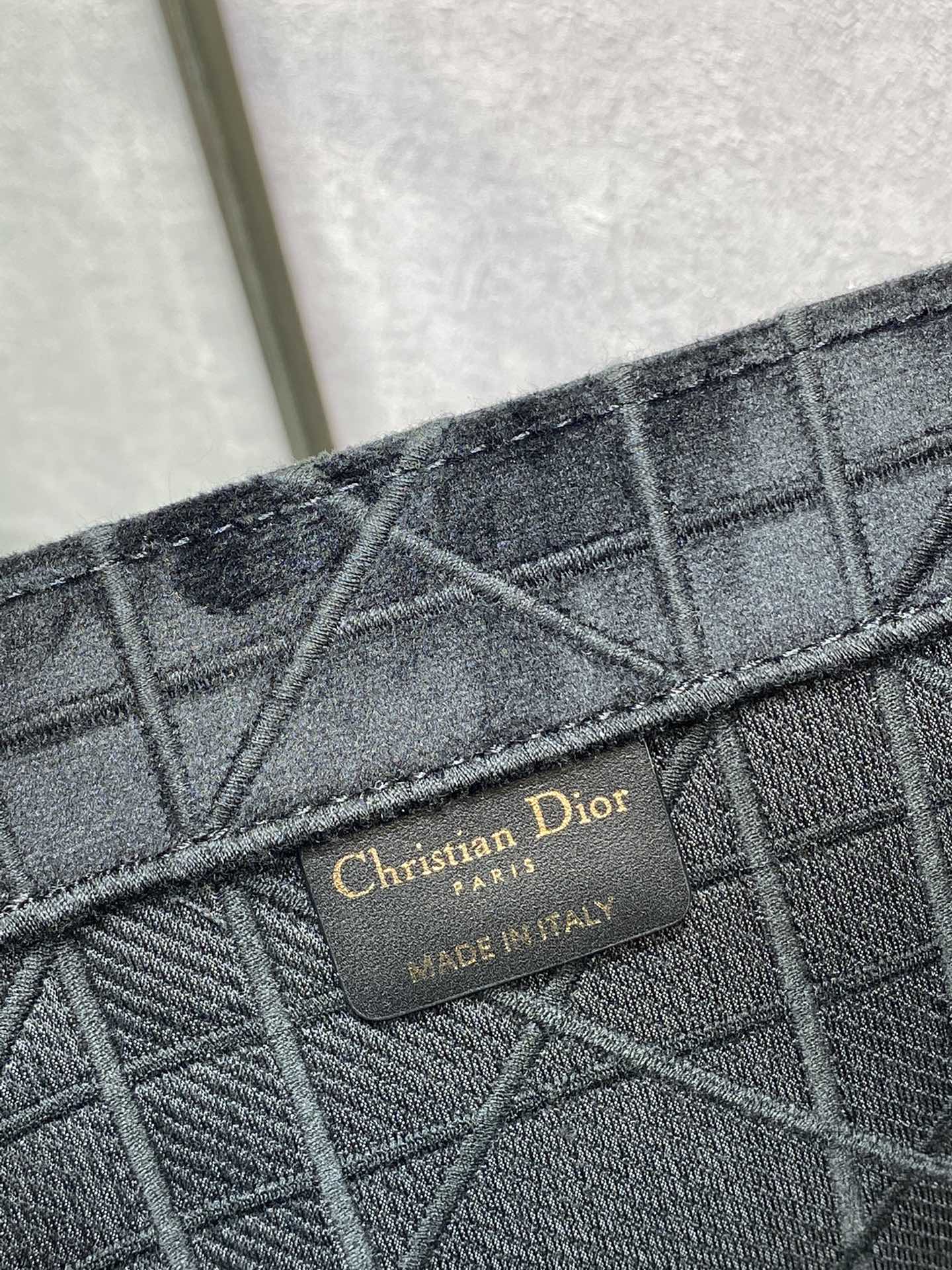 Dior Book Tote-大號41.5cm-秋冬絲絨菱格系列