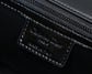 Dior Caro 褶皺漆皮系列 大號28cm-黑色