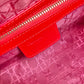 Dior Lady Dior 漆皮金扣-24cm-紅色