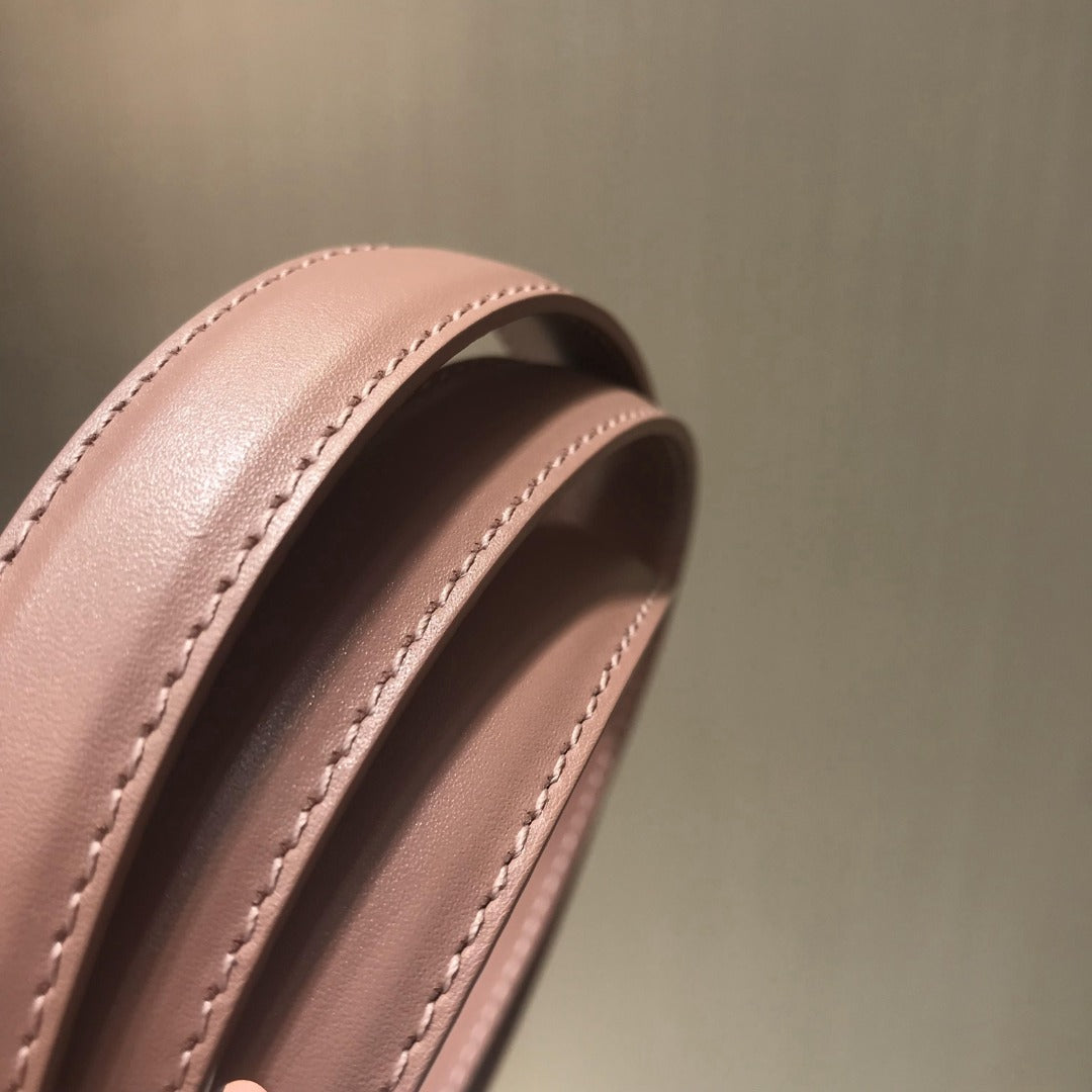 賽C家-粉色金扣皮帶-1.8cm