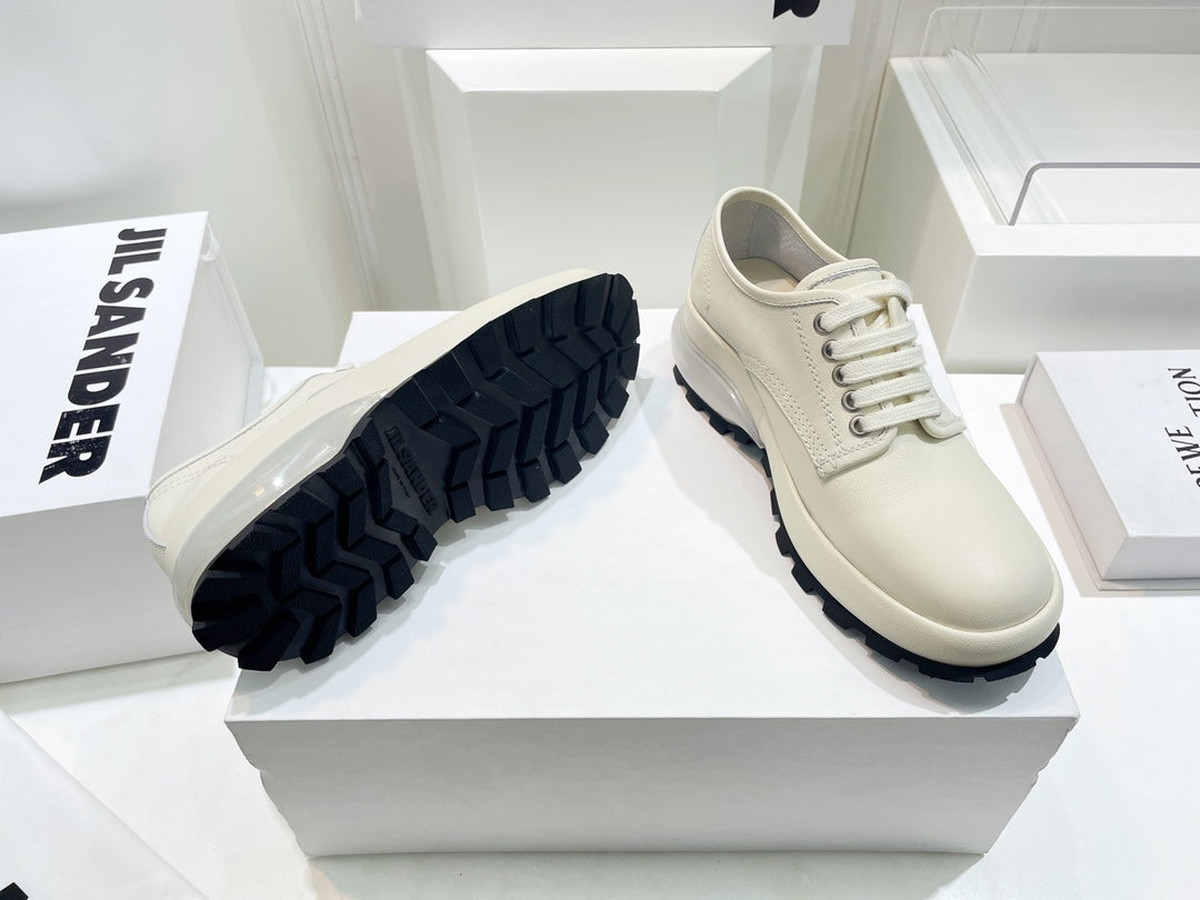 Jil sander-2022秋冬 爆休閒系列 厚底透明跟低幫休閒鞋 情侶款