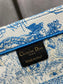 Dior Book Tote-小號36.5cm淺藍老虎